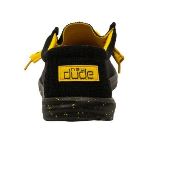 HEY DUDE WALLY SOX BLACK & YELLOW - Picture 5 of 5